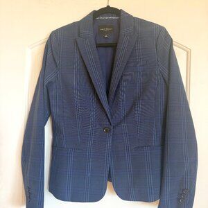 Banana Republic Navy Plaid Tailored Blazer – Women’s Size 6